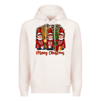 Pale Pink Merry christmas elfs Premium Hoodie - FaDigitalArtStudio