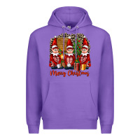 Purple Merry christmas elfs Premium Hoodie - FaDigitalArtStudio