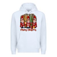 White Merry christmas elfs Premium Hoodie - FaDigitalArtStudio