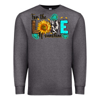 Charcoal Heather for the love of sunshine Premium Sweatshirt - RanaPortraitStore