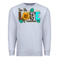 Heather Grey for the love of sunshine Premium Sweatshirt - RanaPortraitStore