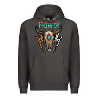 Smoke howdy boho skull Premium Hoodie - CowhideDigitalArt