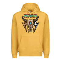 Mustard howdy boho skull Premium Hoodie - CowhideDigitalArt