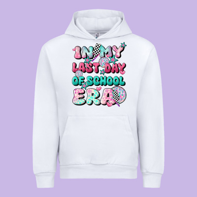 In My Last Day Of School Era Urban Hoodie Designed By Jahusdesignshop