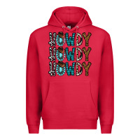 Cardinal howdy howdy howdy Premium Hoodie - CowhideDigitalArt