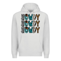 Dove Grey howdy howdy howdy Premium Hoodie - CowhideDigitalArt