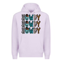 Lilac howdy howdy howdy Premium Hoodie - CowhideDigitalArt
