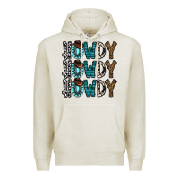Oatmeal Heather howdy howdy howdy Premium Hoodie - CowhideDigitalArt