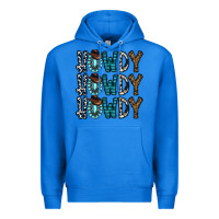 True Royal howdy howdy howdy Premium Hoodie - CowhideDigitalArt