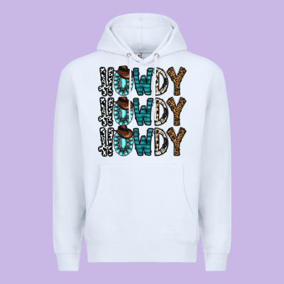 Howdy Howdy Howdy Premium Hoodie Designed By Cowhidedigitalart