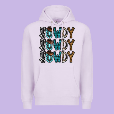 Howdy Howdy Howdy Premium Hoodie Designed By Cowhidedigitalart