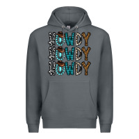 Rock howdy howdy howdy Premium Hoodie - CowhideDigitalArt