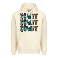 Sandshell howdy howdy howdy Premium Hoodie - CowhideDigitalArt