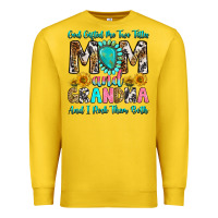 Lemon god gifted me two titles mom and grandma and i roc Premium Sweatshirt - RanaPortraitStore