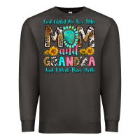 Smoke god gifted me two titles mom and grandma and i roc Premium Sweatshirt - RanaPortraitStore