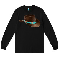 Black cowboy cap Long Sleeve Tee - BarkalooDesign