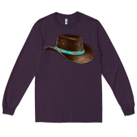 Plum cowboy cap Long Sleeve Tee - BarkalooDesign