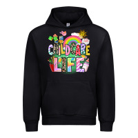 Black childcare life Urban Hoodie - AdoDesignShop
