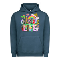 Pigment Midnight Navy childcare life Urban Hoodie - AdoDesignShop