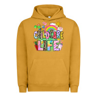 Pigment Peanut Butter childcare life Urban Hoodie - AdoDesignShop