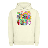 Pigment Pistachio childcare life Urban Hoodie - AdoDesignShop