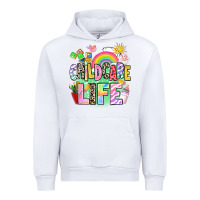White childcare life Urban Hoodie - AdoDesignShop