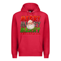 Cardinal Merry Christmas Santa Premium Hoodie - FaDigitalArtStudio
