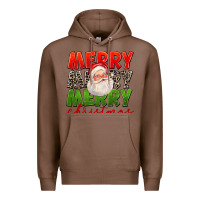 Chestnut Merry Christmas Santa Premium Hoodie - FaDigitalArtStudio
