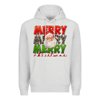 Dove Grey Merry Christmas Santa Premium Hoodie - FaDigitalArtStudio