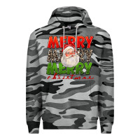 Slate Camo Merry Christmas Santa Premium Hoodie - FaDigitalArtStudio