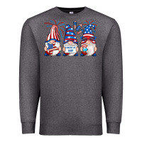 Charcoal Heather fourth of july gnomes Premium Sweatshirt - RanaPortraitStore
