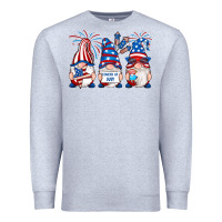 Heather Grey fourth of july gnomes Premium Sweatshirt - RanaPortraitStore