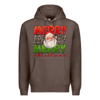 Coffee Merry Christmas Santa Premium Hoodie - FaDigitalArtStudio