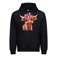 Black cute  heifer Urban Hoodie - AdoDesignShop