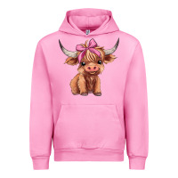 Fuchsia Pink cute  heifer Urban Hoodie - AdoDesignShop