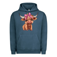 Pigment Midnight Navy cute  heifer Urban Hoodie - AdoDesignShop