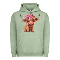 Pigment Oil Green cute  heifer Urban Hoodie - AdoDesignShop