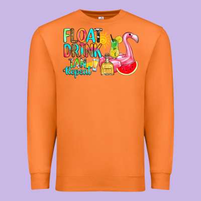 Premium Sweatshirt float drink tan repeat