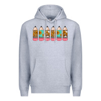 Heather Grey western teacher pencils 16oz libbey glass Premium Hoodie - HRA Design Shop