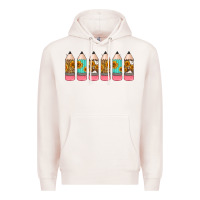 Pale Pink western teacher pencils 16oz libbey glass Premium Hoodie - HRA Design Shop