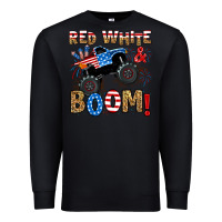 Black red white boom monster truck Premium Sweatshirt - RanaPortraitStore
