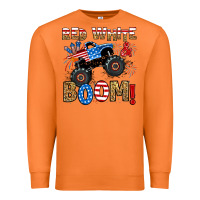 Carrot red white boom monster truck Premium Sweatshirt - RanaPortraitStore