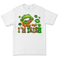 White kiss me im irish st patricks lip stain Premium Tee - LillyAllenDesigns
