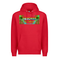 Red western teacher off duty 16oz libbey glass Premium Hoodie - HRA Design Shop