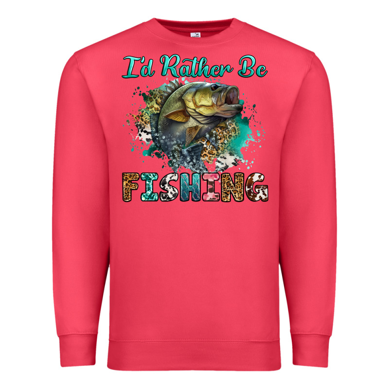 I'd Rather Be Fishing Premium Sweatshirt by RanaPortraitStore | Teevron