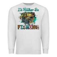 Oatmeal Heather i'd rather be fishing Premium Sweatshirt - RanaPortraitStore