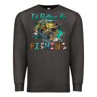 Smoke i'd rather be fishing Premium Sweatshirt - RanaPortraitStore