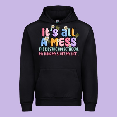 Its All A Mess Urban Hoodie Designed By Jahusdesignshop