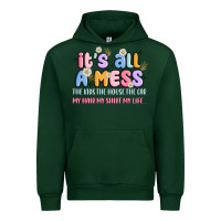 Foreset Green its all a mess Urban Hoodie - JahusDesignShop
