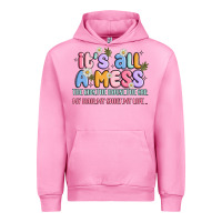 Fuchsia Pink its all a mess Urban Hoodie - JahusDesignShop